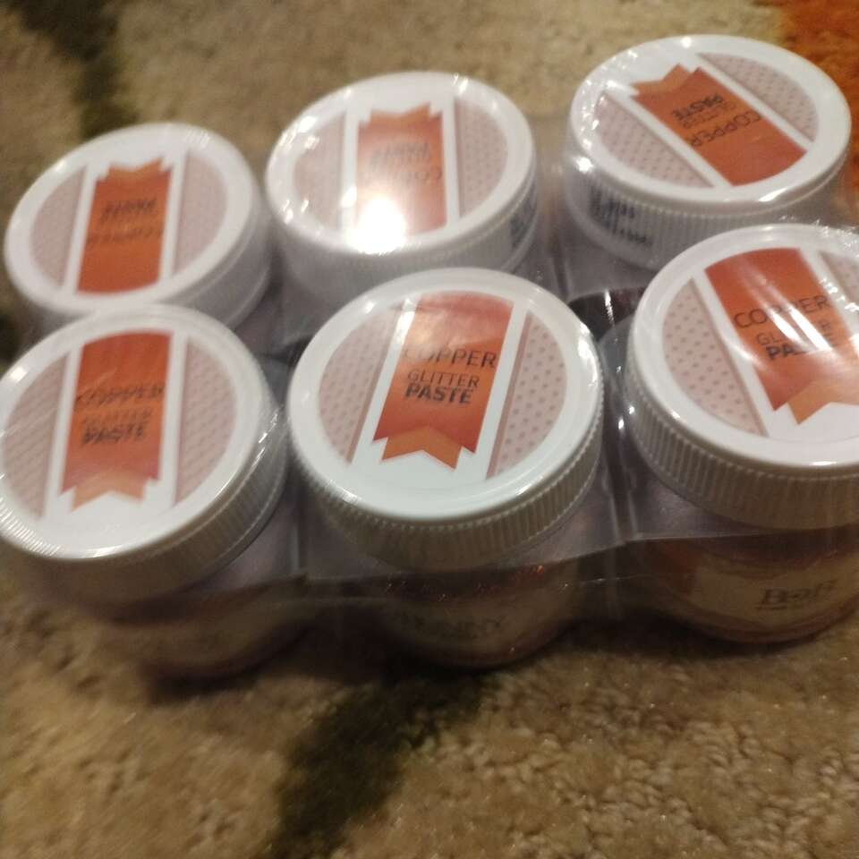bo bunny copper glitter paste 6 pack