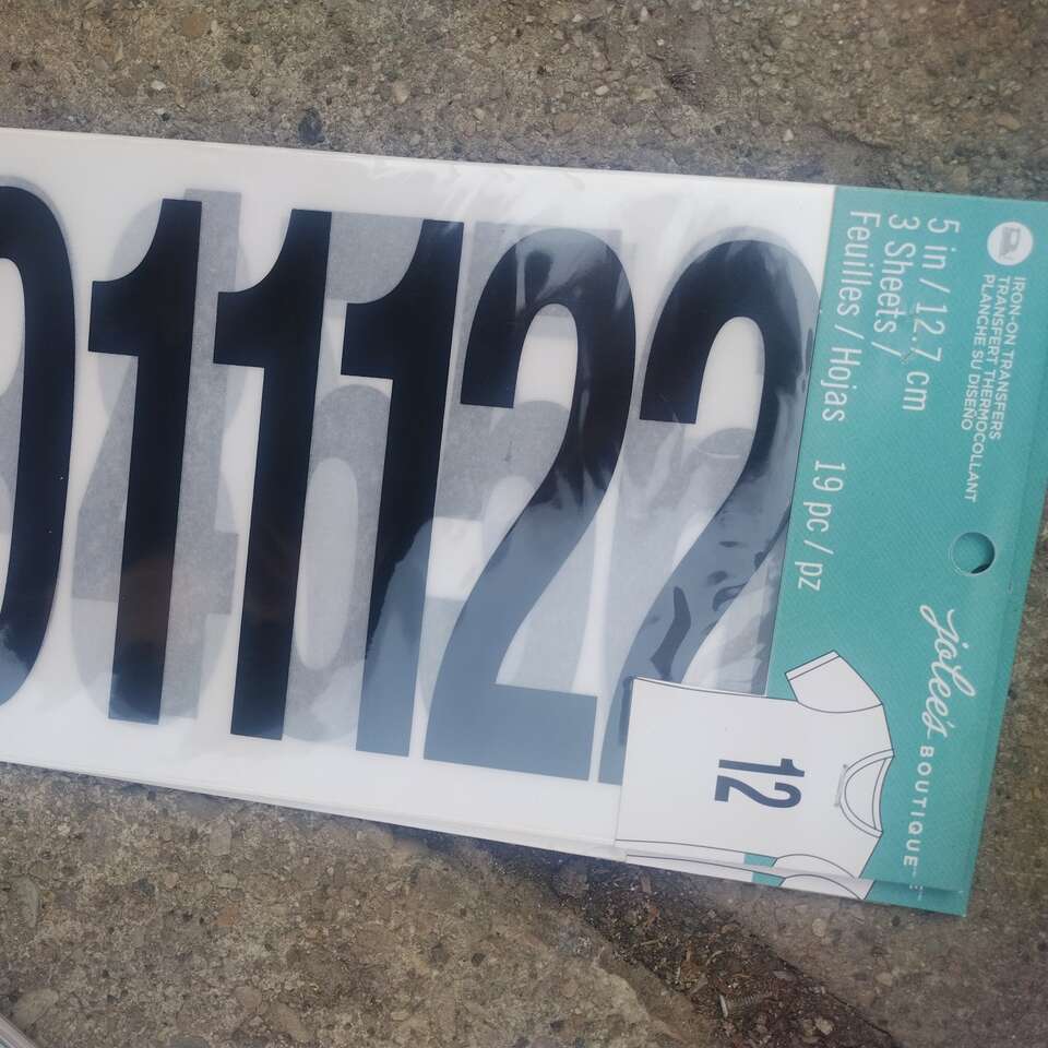 iron on numbers