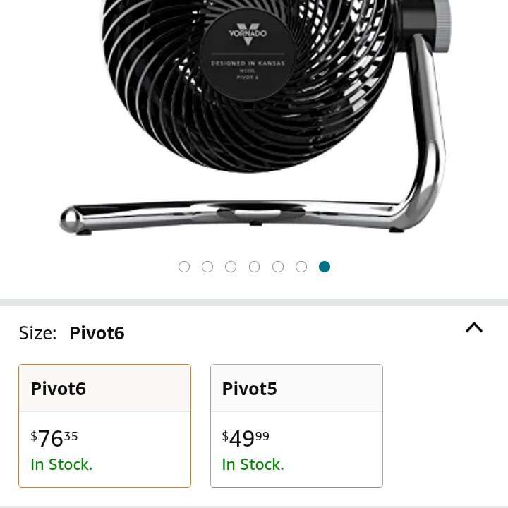 Pivot 6 vornato fan