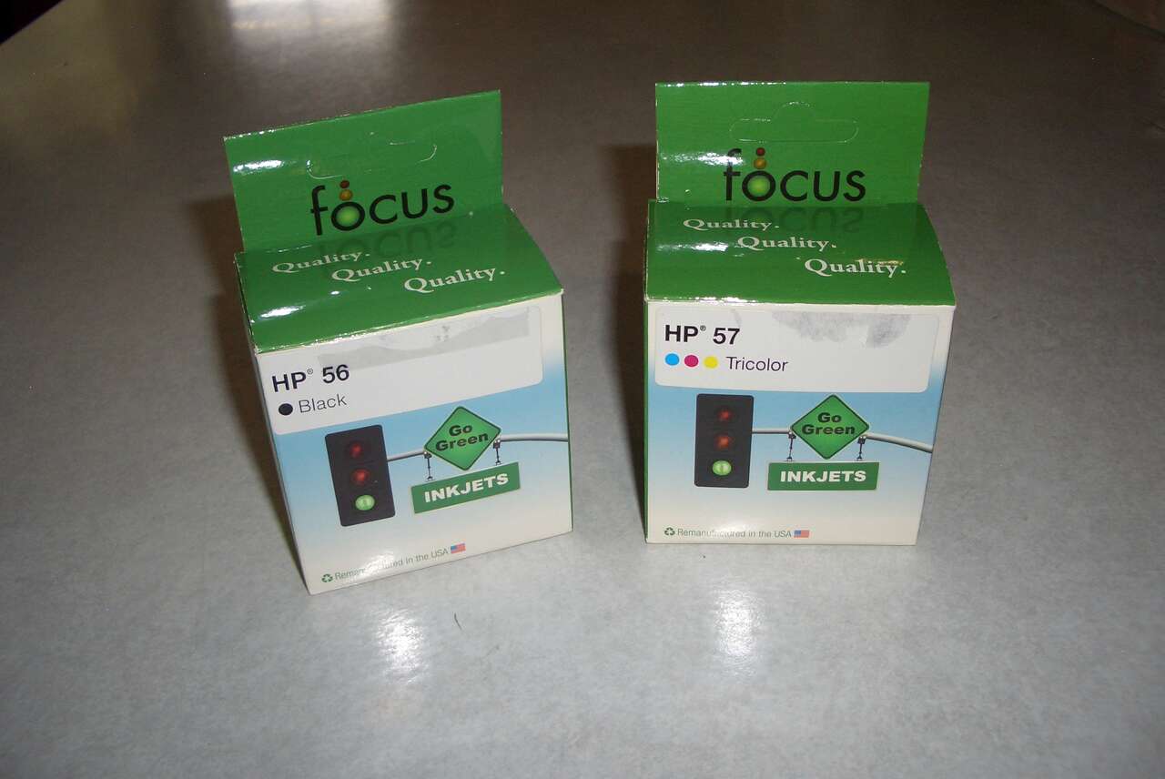 HP 56 & 57, Black & Tricolor Inkjets (both for $25)
