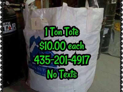 1 Ton Heavy Canvas Tote Bags