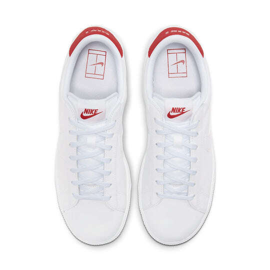 Nike Tennis Classic CS Casual Shoes White Red 683613-113 Men's Sz 10