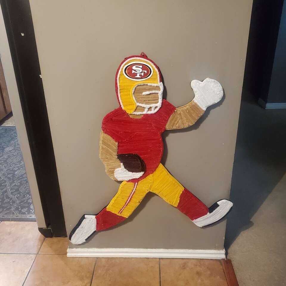 49ers fan wall decoration