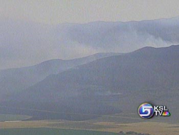 Fire Burning in Utah County