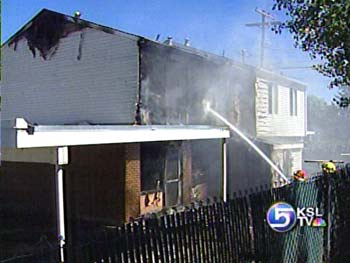 Fire Forces Two to Jump to Safety