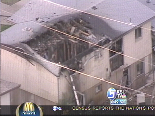 Plane Crashes into Roy Home