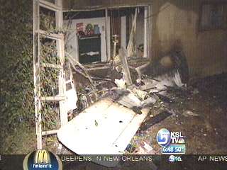 Plane Crashes into Roy Home