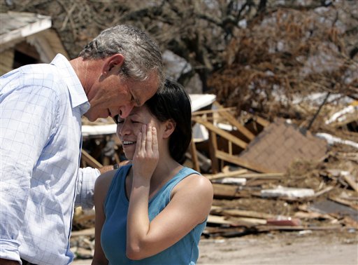 Bush Tours Devastated Gulf Coast, Says Recovery Efforts Are 'Not Enough'