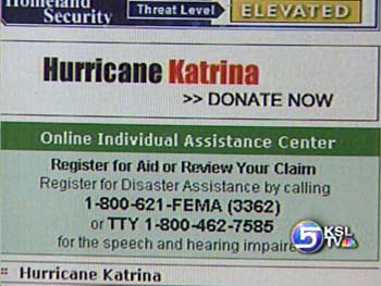 Scammers Trying to Profit from Katrina Disaster