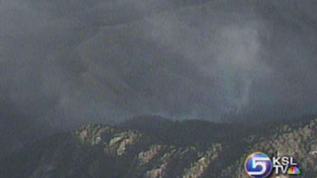 Fire Burns in Logan Canyon