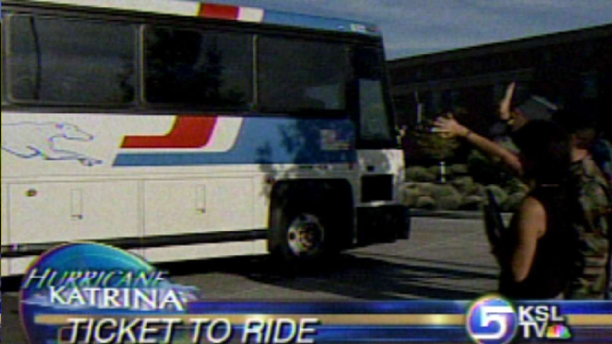 Katrina Victims Begin Leaving Utah