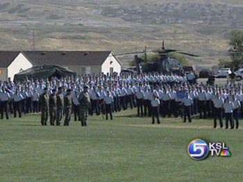 Gov. Huntsman Reviews Utah National Guard