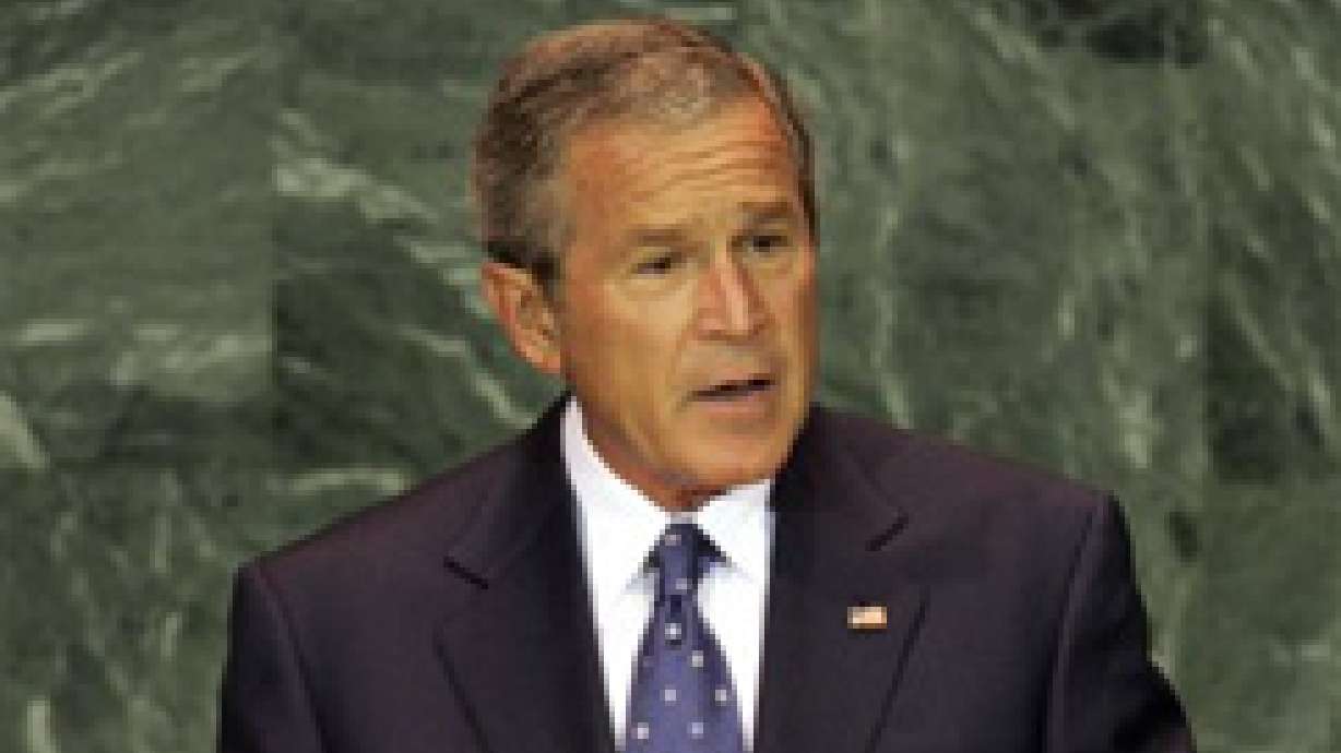 Bush Seeks U.N. Support for Spreading Democracy