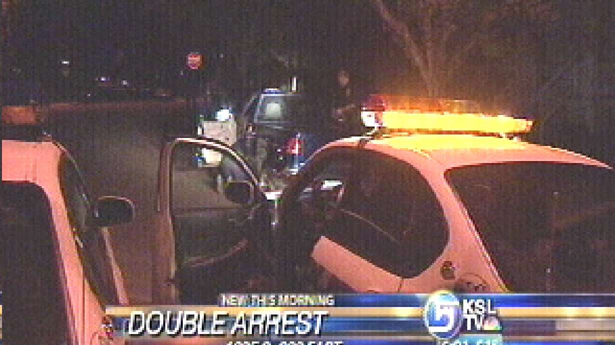 Officer Arrests Two Wanted People