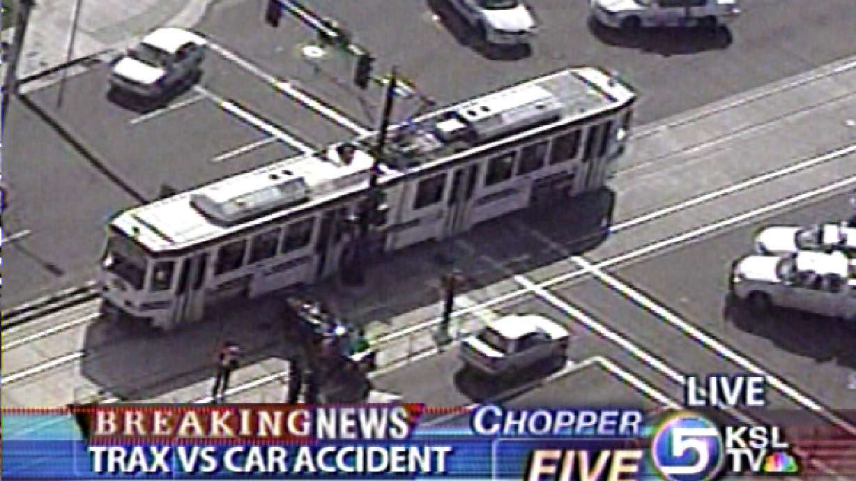 TRAX vs. Car Accident Sends Two to Hospital