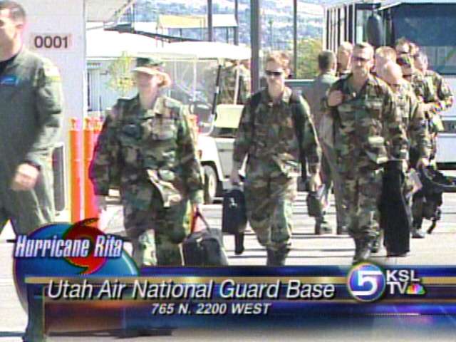 National Guardsmen Leave to Help in Rita's Aftermath