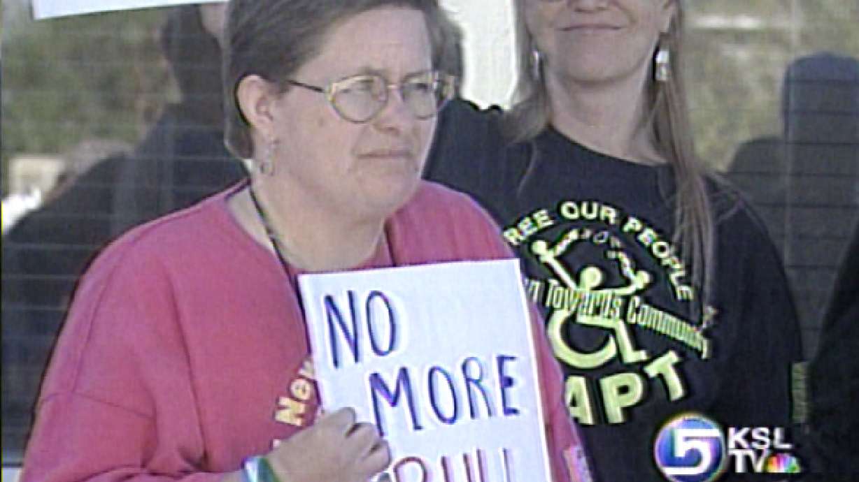 Activists Protest at Office of Vocational Rehabilitation