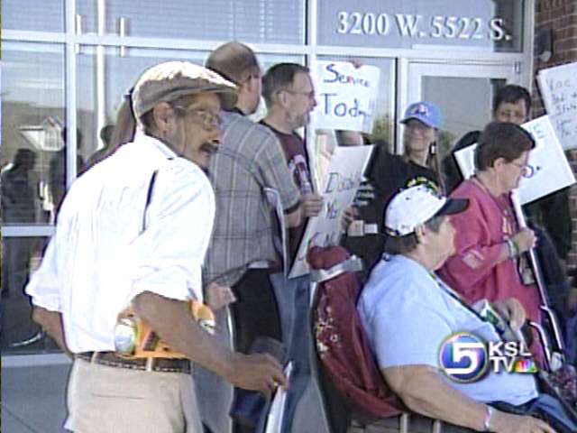 Activists Protest at Office of Vocational Rehabilitation