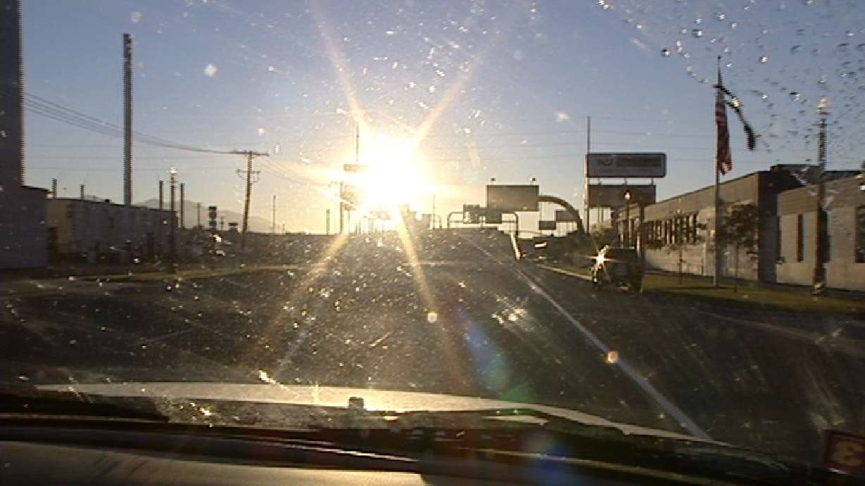 Drivers Beware of Blinding Evening Sun