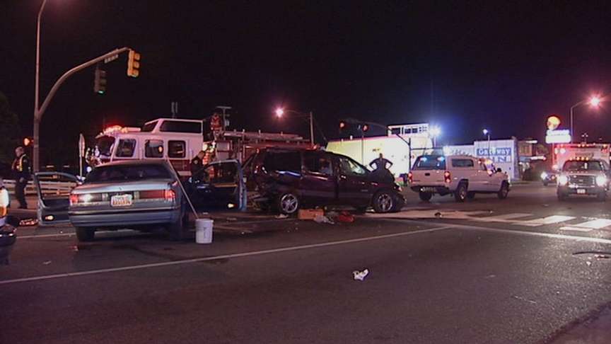 Crash Injures Four People, Including Police Officer