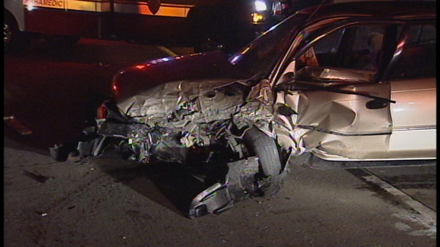 DUI Suspected in Four-Car Wreck