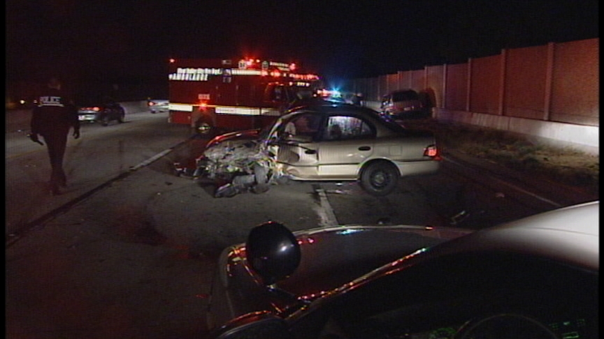 DUI Suspected in Four-Car Wreck