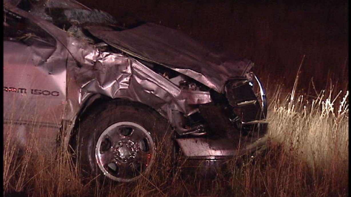 Man Injured in Rollover Crash