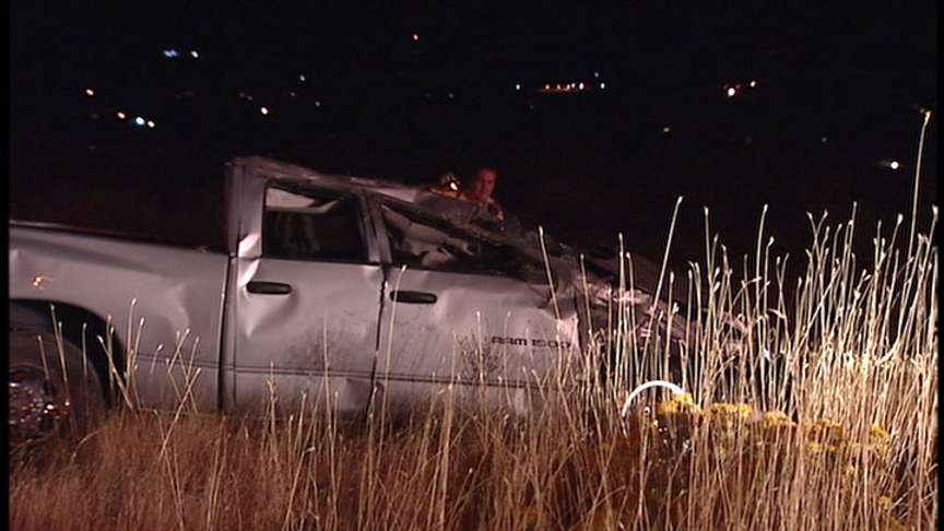 Man Injured in Rollover Crash