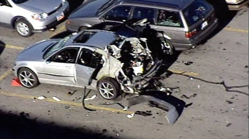 Explosion Blows Out Back of Car