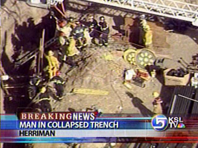 Man Rescued from Collapsed Trench