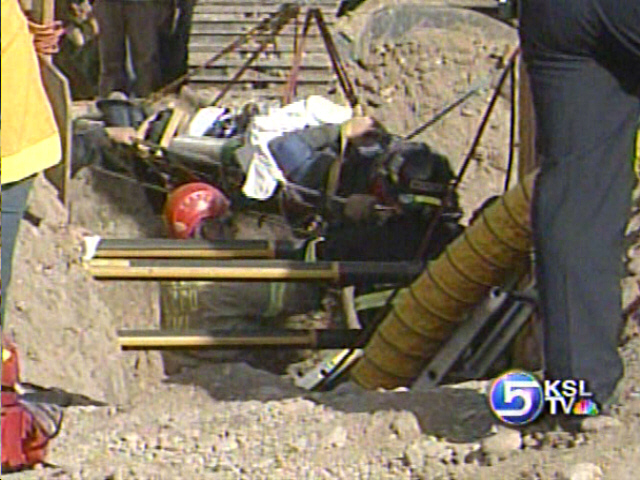 Man Rescued from Collapsed Trench