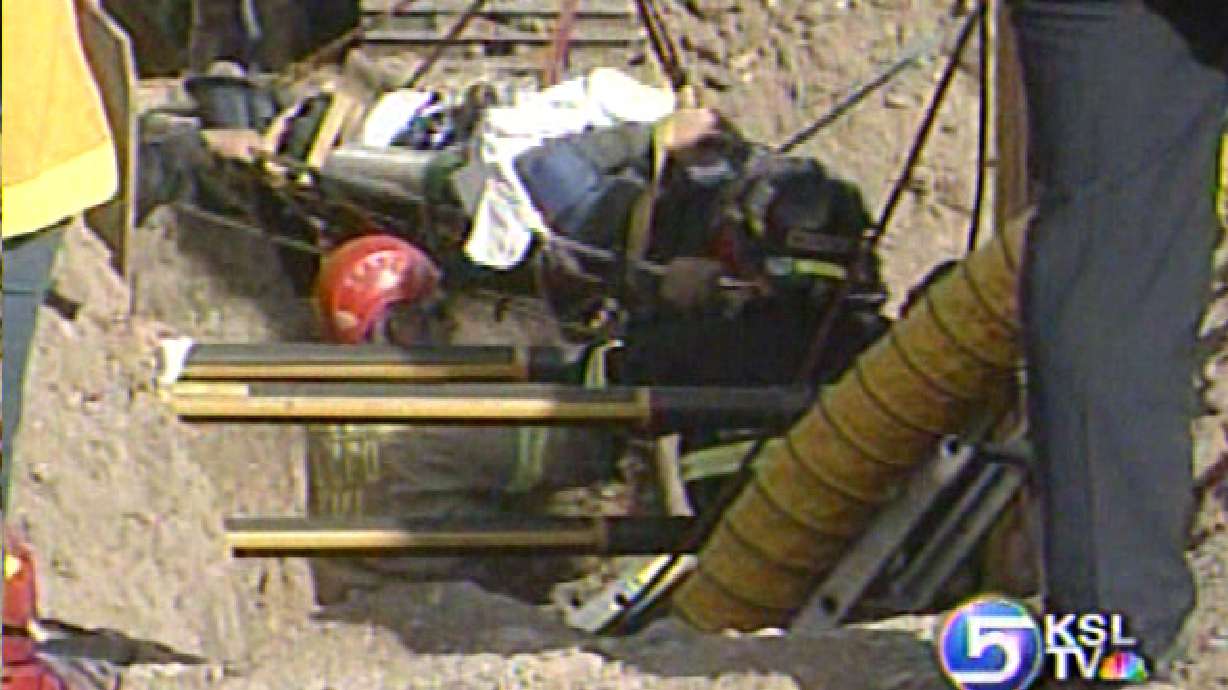 Man Rescued from Collapsed Trench