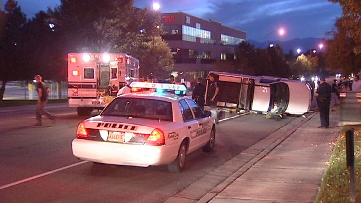 UTA Truck Stolen, Chase Ends in Crash