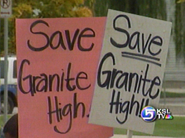 Granite High Students Rally Against Closure