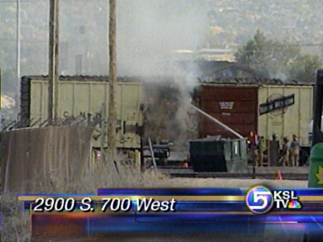Boxcar Catches Fire