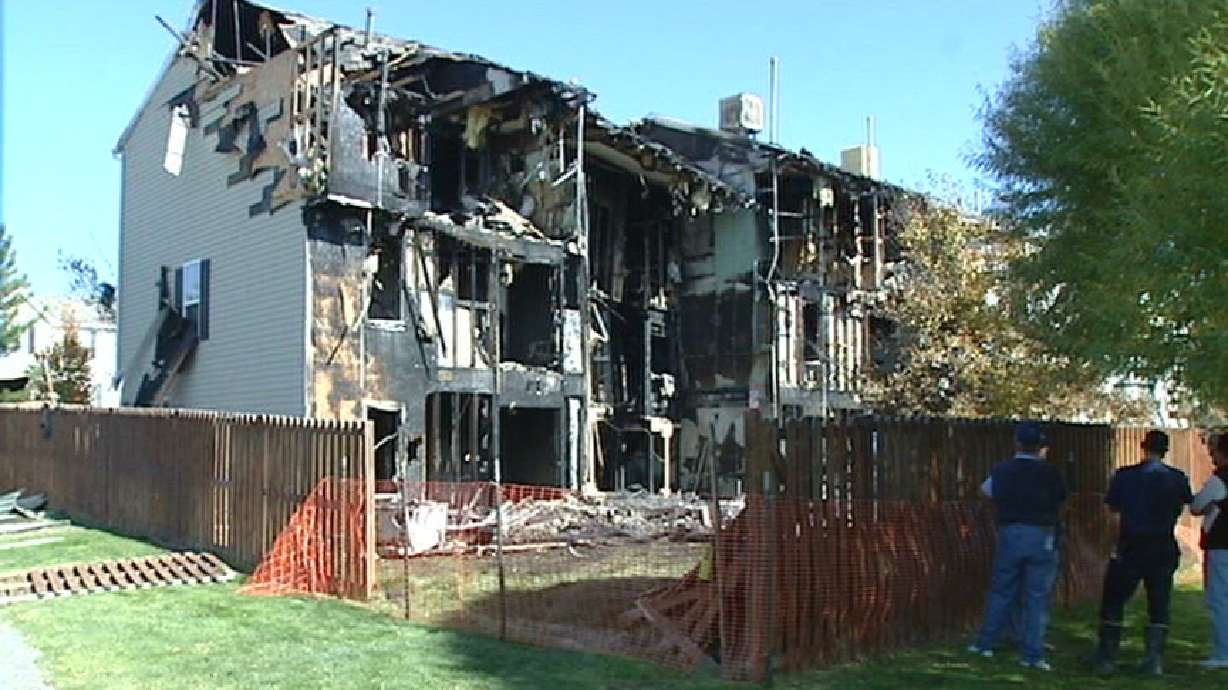 Fire Destroys Four Townhomes