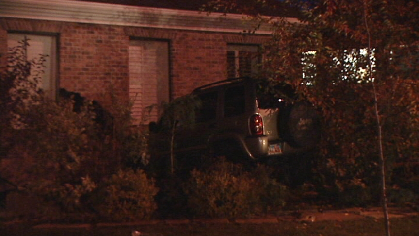 Out of Control SUV Slams Into Wall