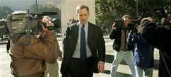 Special Counsel Patrick Fitzgerald arrives at the E. Barrett Prettyman Federal Courthouse, Thursday, Nov. 3, 2005, in Washington.