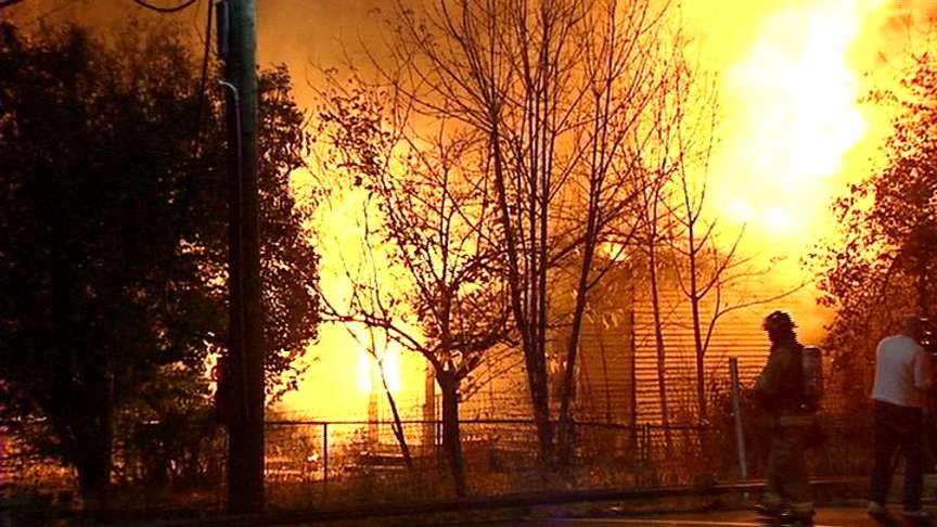 Crews Battle Suspicious Fire at Abandoned Building