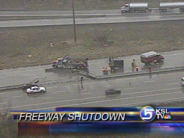 Semi Crash Shuts Down Freeway