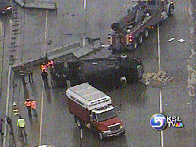 Semi Crash Shuts Down Freeway