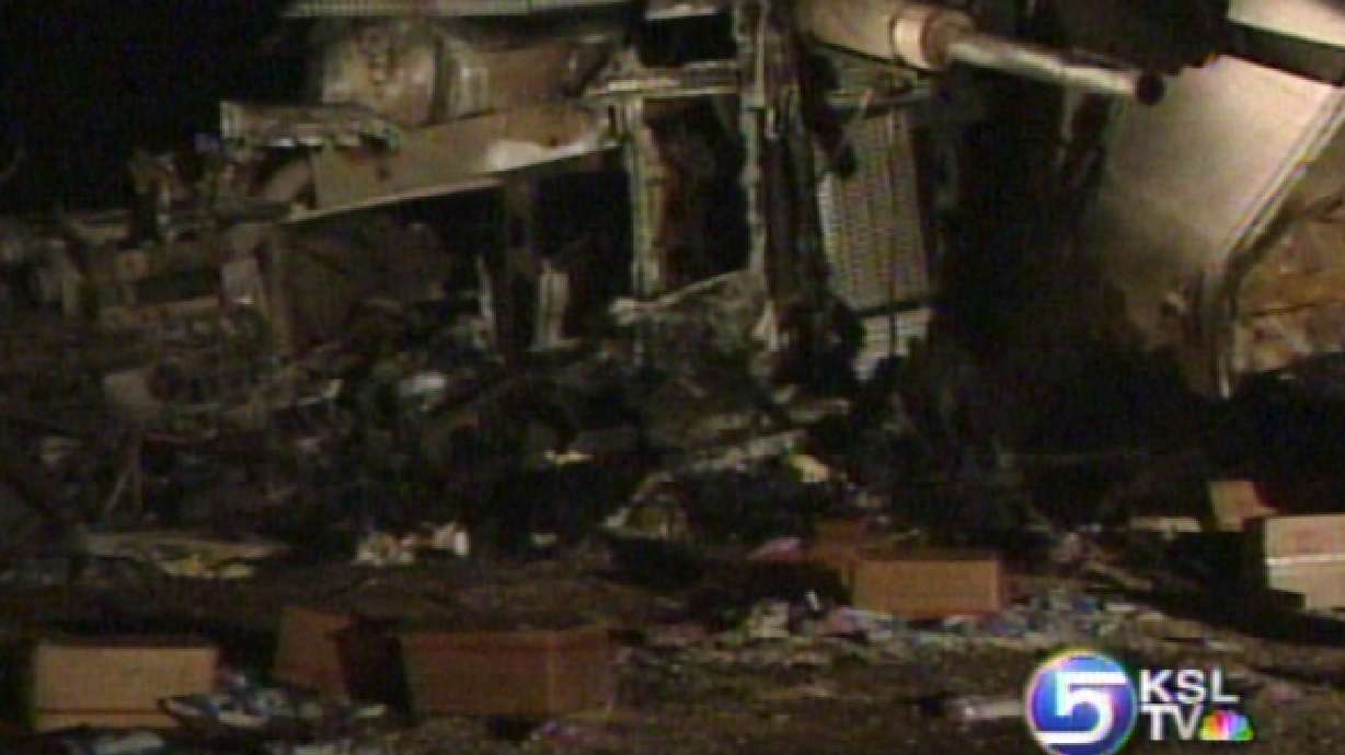 Semi Crashes, Goes Airborne, Bursts into Flames