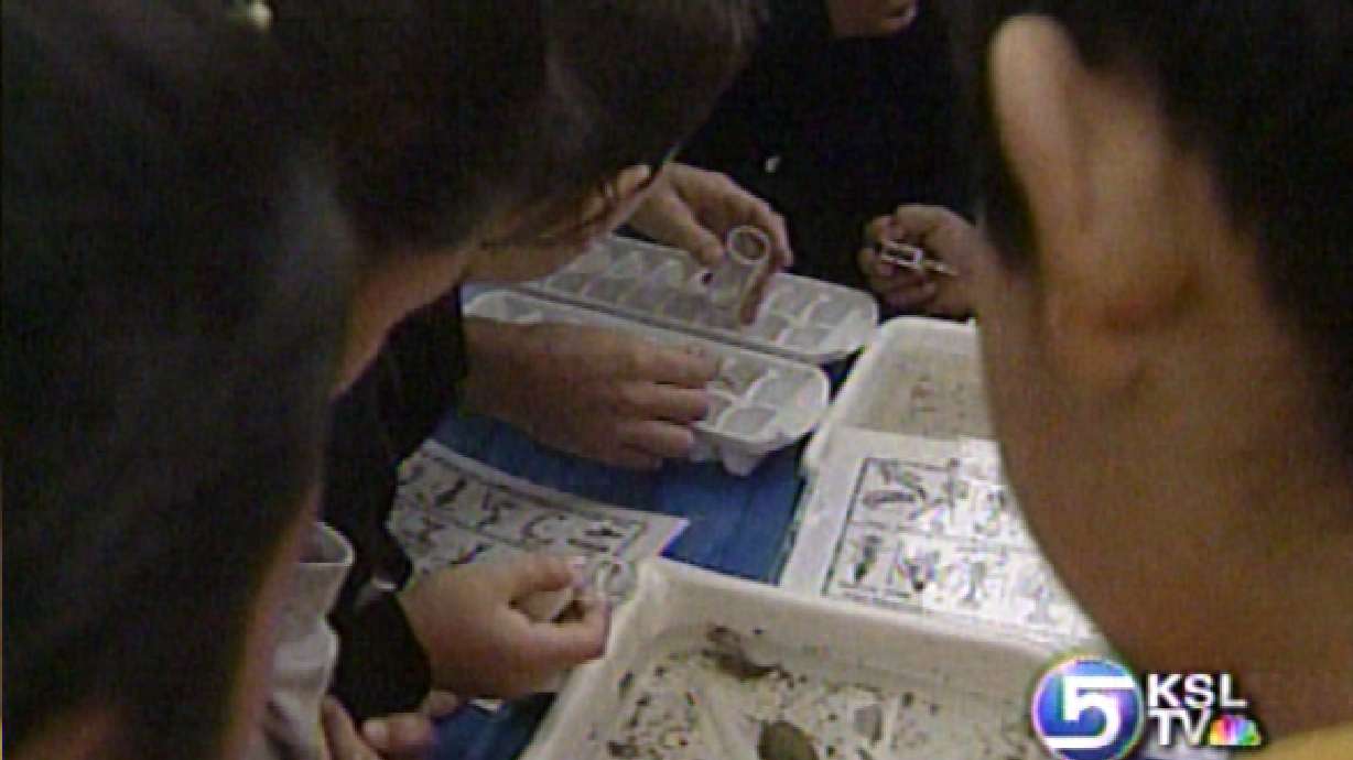 Fifth Graders Studying the Jordan River