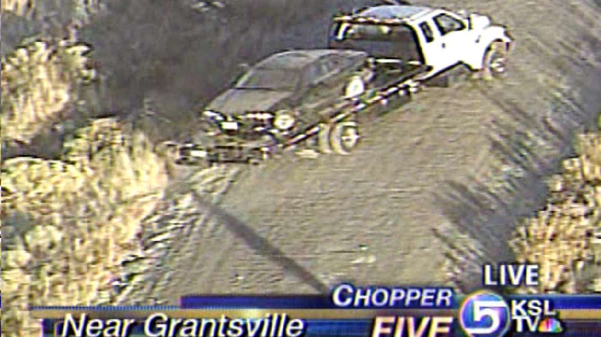 UHP Chase Ends by Forcing Driver Off the Road