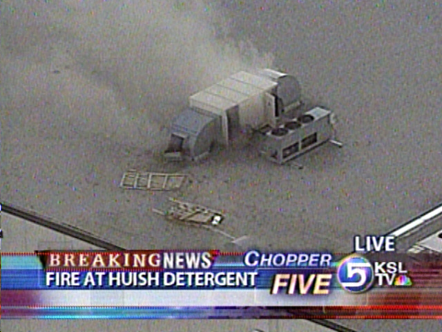 Detergent Factory Catches Fire