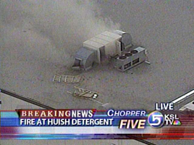 Detergent Factory Catches Fire