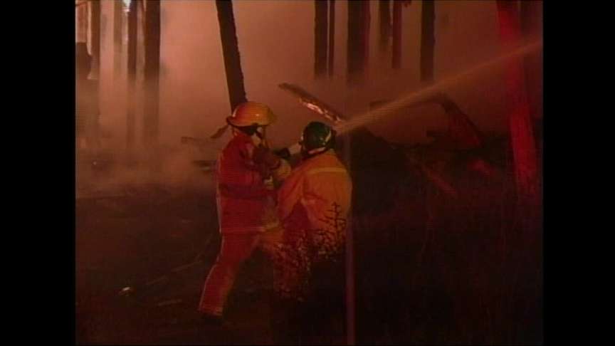 Home Burns in New Harmony