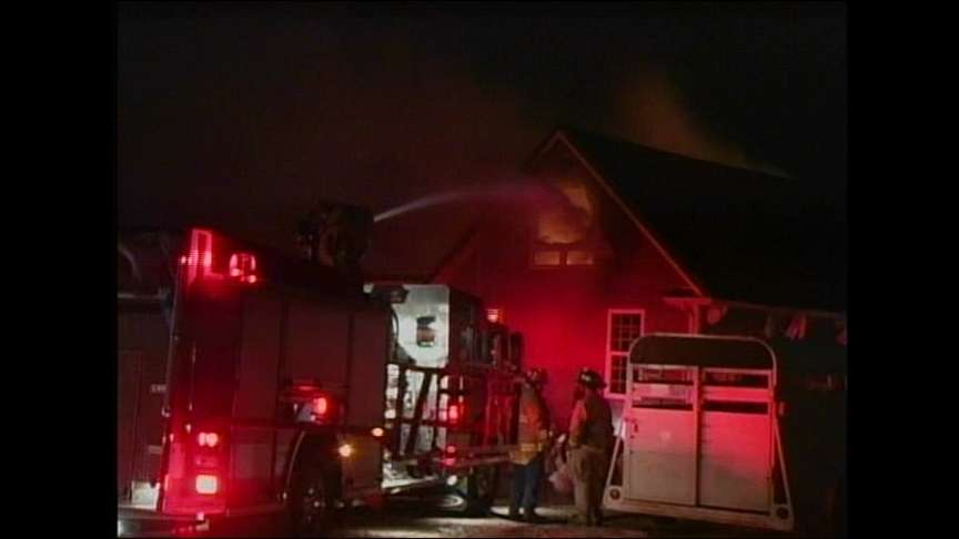 Home Burns in New Harmony