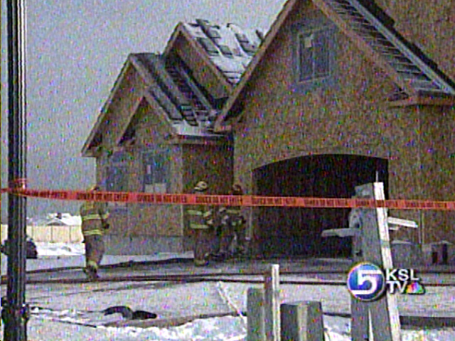 Home in South Jordan Catches Fire