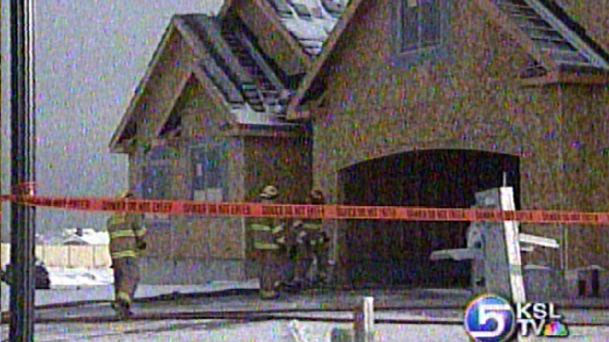 Home in South Jordan Catches Fire